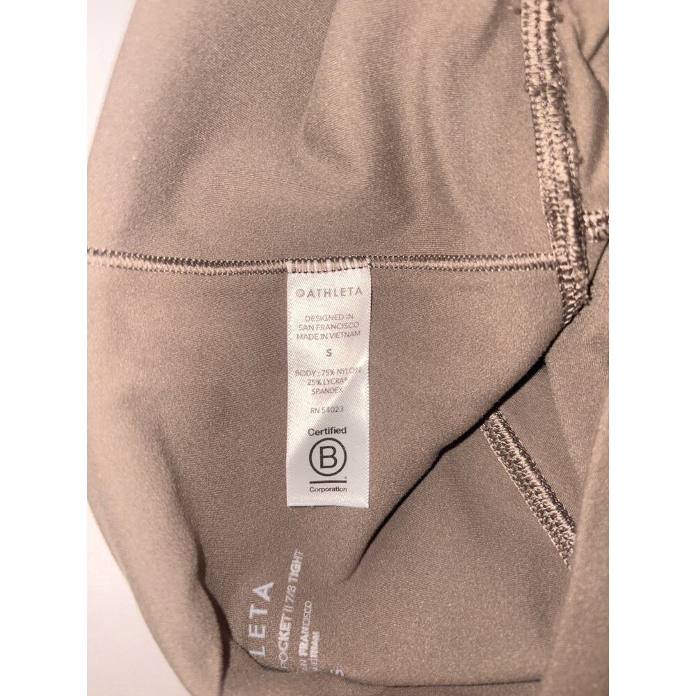 Athleta Leggings Color Beige/ Brown Sz Small - Picture 3 of 3